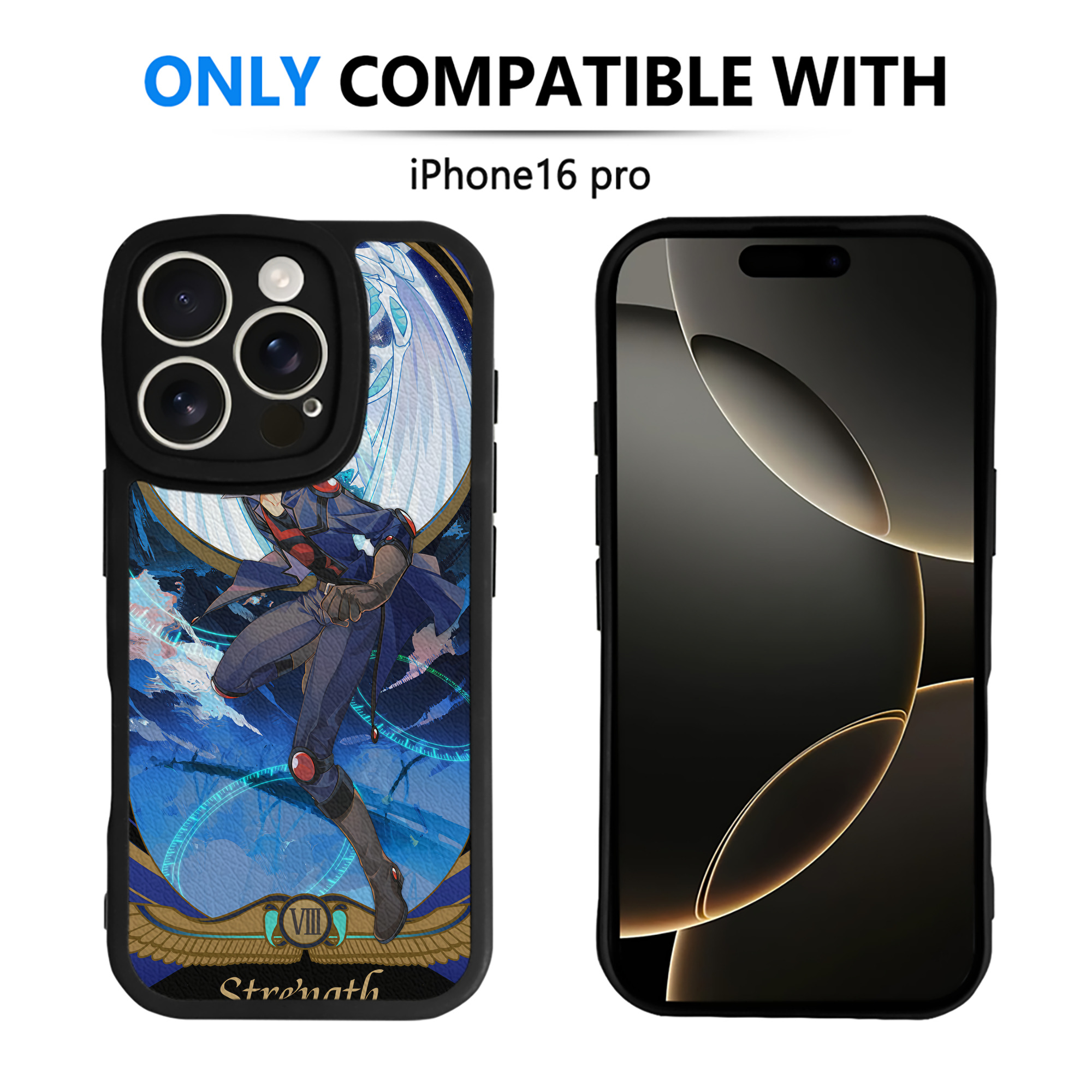 （画像用） 遊☆戯☆王 Yu-Gi-Oh! 【iPhone 16シリーズ対応】シリコンスマホケース（レザー調） 材質：シリコン